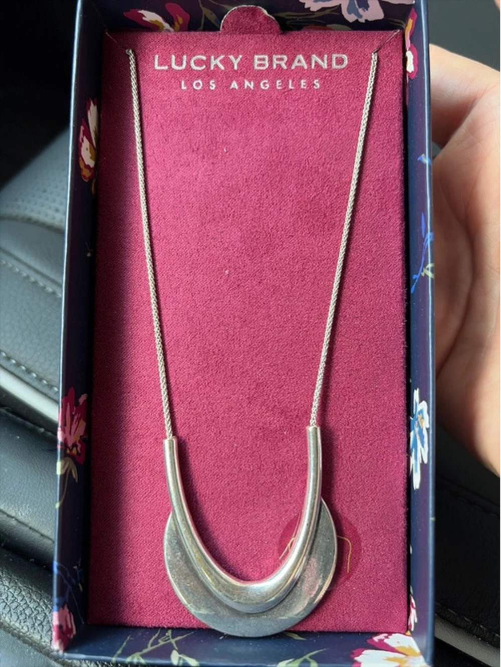 Lucky brand crescent necklace
